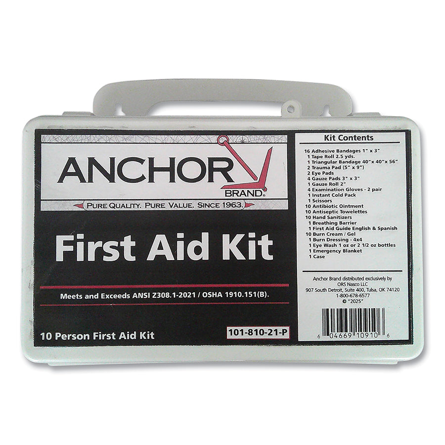 Anchor Brand 810-21-P 10 Person First Aid Kit