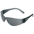 MCR Safety CL112 Checklite CL1 Frameless Safety Glasses, Gray Polycarbonate Lens, Duramass, Smoke Temples
