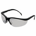 MCR Safety KD110 Klondike KD1 Series Protective Eyewear, Clear Lens, Black Frame