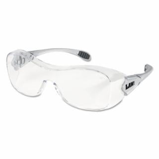 MCR Safety OG110AF Law® OTG Protective Eyewear, Clear Polycarbonate Lens, UV-AF® Anti-Fog, Clear Polycarbonate Frame