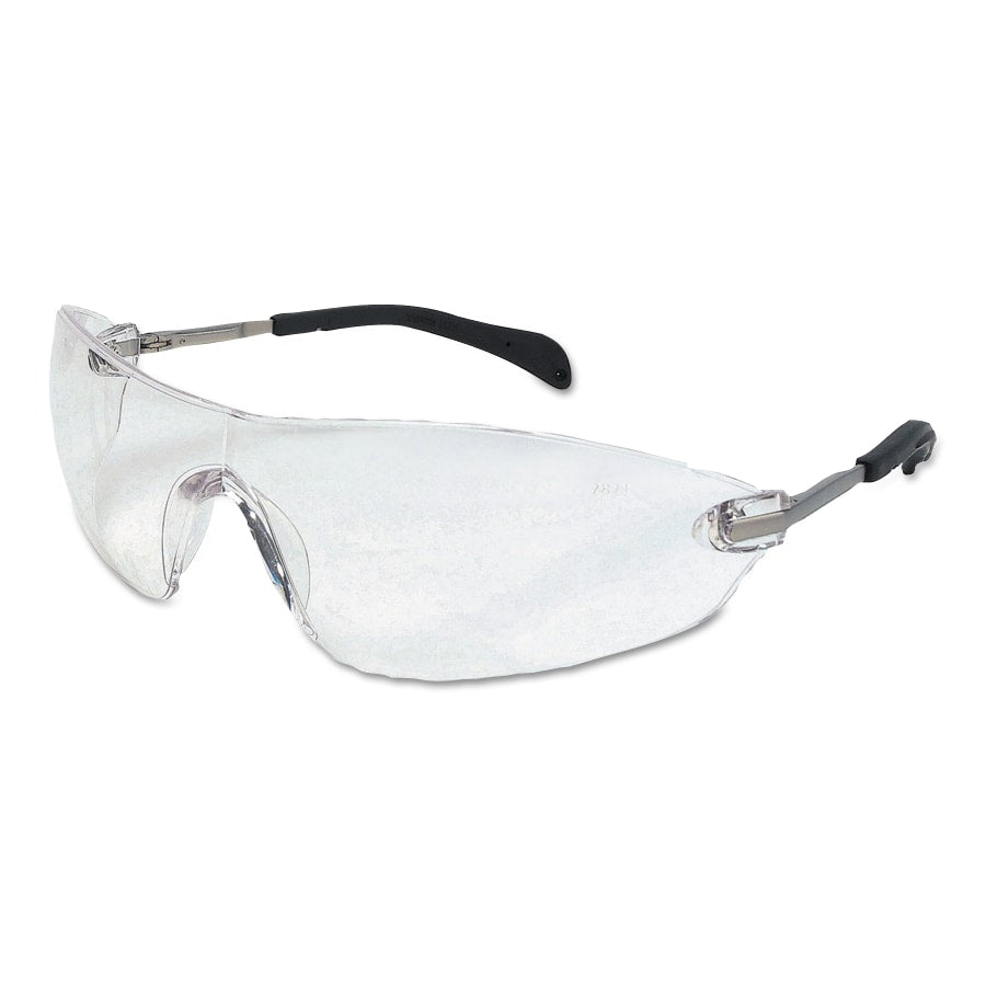 MCR Safety S2210 Blackjack Elite Protective Eyewear, Clear Lens, Duramass HC, Clear Frame