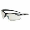 Jackson Safety 50004 SG Series Safety Glasses, Indoor/Outdoor Lens, Black Half-Frame