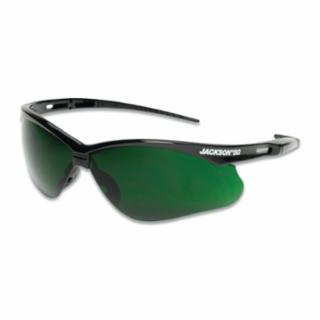 Jackson Safety 50010 SG Series Safety Glasses, IR 5.0 Lens, Black Half-Frame