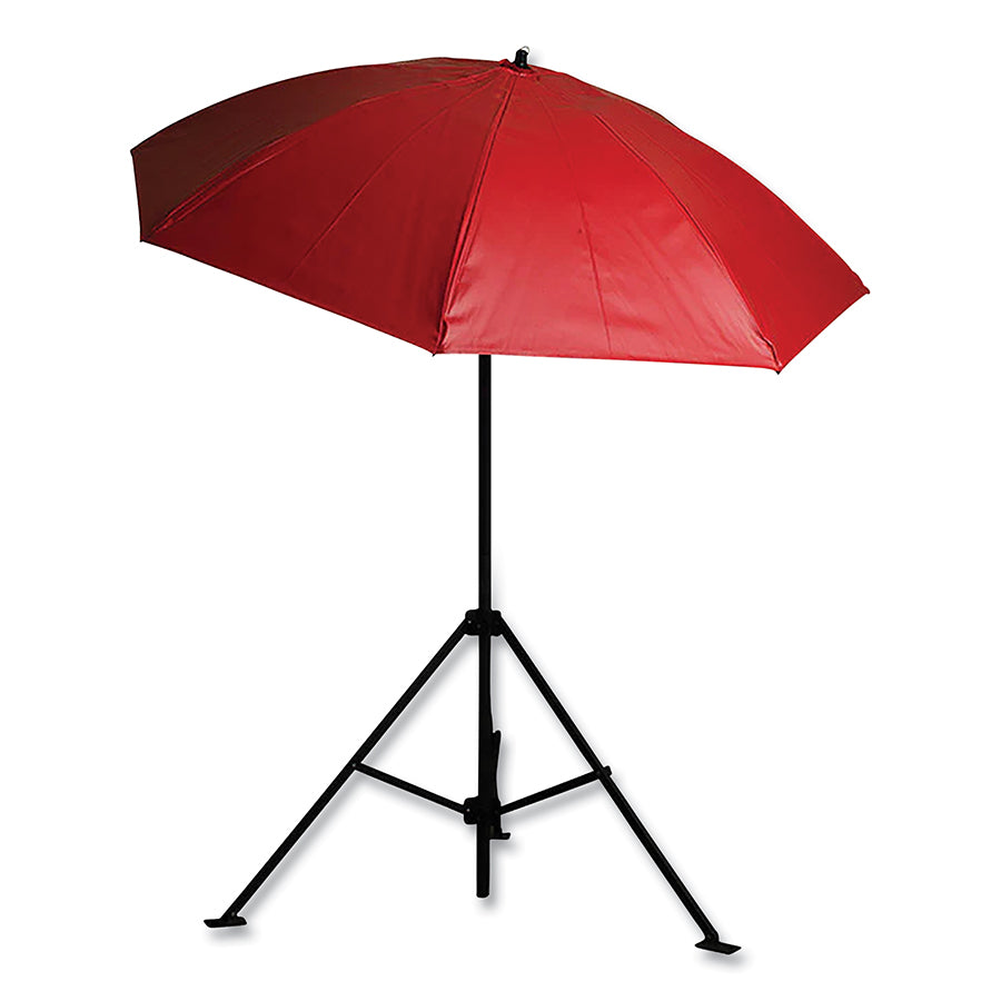 LAPCO UM7VR Heavy Duty Construction Umbrellas, 7 ft, Red, Vinyl