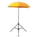 LAPCO UM7VY Heavy-Duty Construction Umbrella, 7 ft, Yellow, Vinyl, Includes Extension Pole/Case