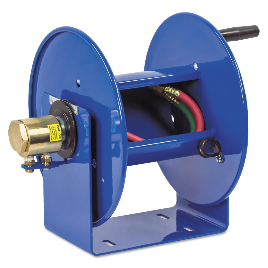 Coxreels 112WL-1-100 100W Series Welding Hand Crank Twin Line Hose Reel, Used With 100 ft Oxygen-Acetylene Twin Line Welding Hose Sold Separately