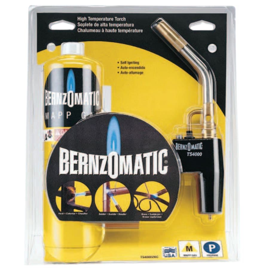 Bernzomatic 361484 Multi-Application MAPP Kit, 16 oz MAPP Cylinder; TS4000T Torch Head