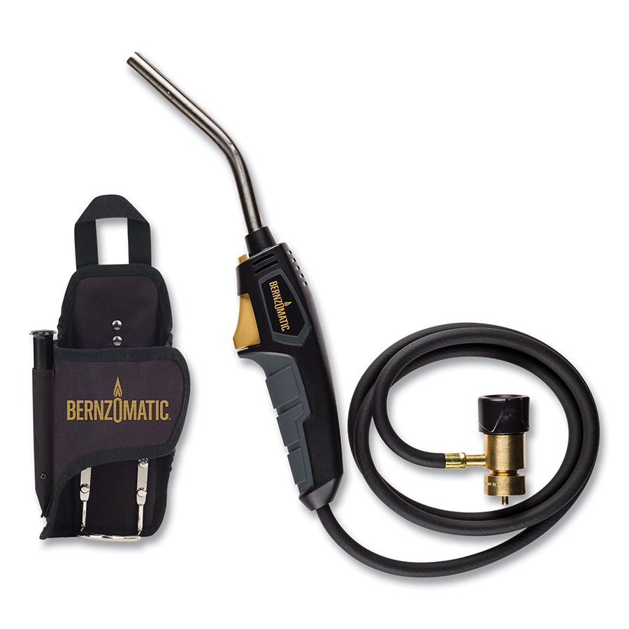 Bernzomatic BZ8250HT Trigger-Start Hose Torch, Soldering, Heating, Propane, MAP-Pro, Fat Boy Fuel Holster