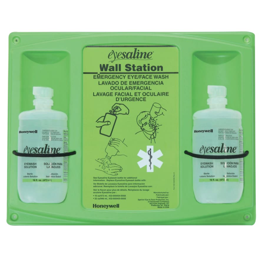 PIP 32-000465-0000 Eyewash Wall Station, 16 oz Double Bottles