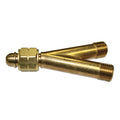 WESTERN ENTERPRISES 102 Y Connection, 200 psig, Brass, B-Size (F) Inlet to B-Size (M) Outlet, CGA-023, Acetylene/Fuel Gases, LH
