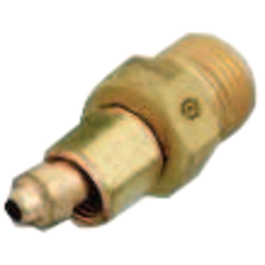 WESTERN ENTERPRISES 105 Brass Hose Adaptor, 200 psig, Brass, B-Size (M)/ A-Size RH (F)