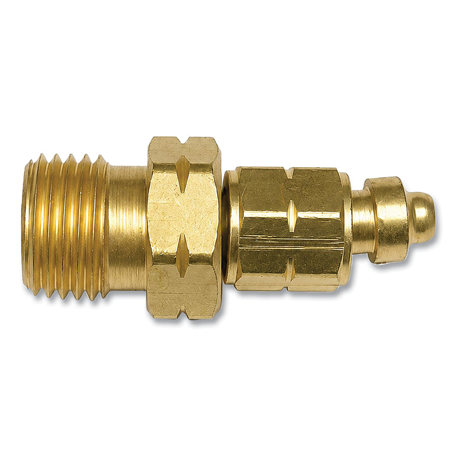 WESTERN ENTERPRISES 106 Brass Hose Adaptor, 200 psig, Brass, B-Size (M)/ A-Size LH (F)