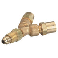 WESTERN ENTERPRISES 111-5 Y Connections, 3,000 PSIG, Brass, Fuel Gas, 1/4 in NPT(M)