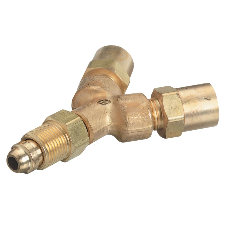 WESTERN ENTERPRISES 111-5 Y Connections, 3,000 PSIG, Brass, Fuel Gas, 1/4 in NPT(M)