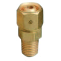 WESTERN ENTERPRISES 123 Brass Hose Adaptor, Male/Female Swivel, B-Size, RH