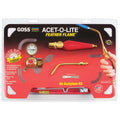Goss KA-1H Feather Flame Air-Acetylene Torch Kit, 3/16 in, Acetylene (B), Soldering/Brazing, BA-3TIP