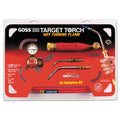 Goss KX-4B Target Torch Air-Acetylene Kit, 3/8 in, 1/2 in, B Cyl Reg Fitting, GA-5/GA-14 Tips