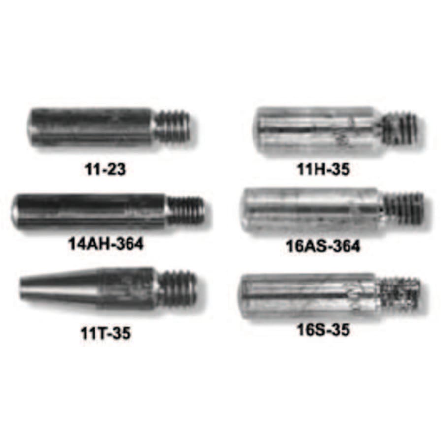 Tweco Heavy Duty MIG Contact Tip, 0.035 in Wire, 11H (Pack)