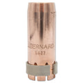 Bernard 5627 MIG Nozzle, Recessed, 3/4 in Bore, Copper, For W-Gun