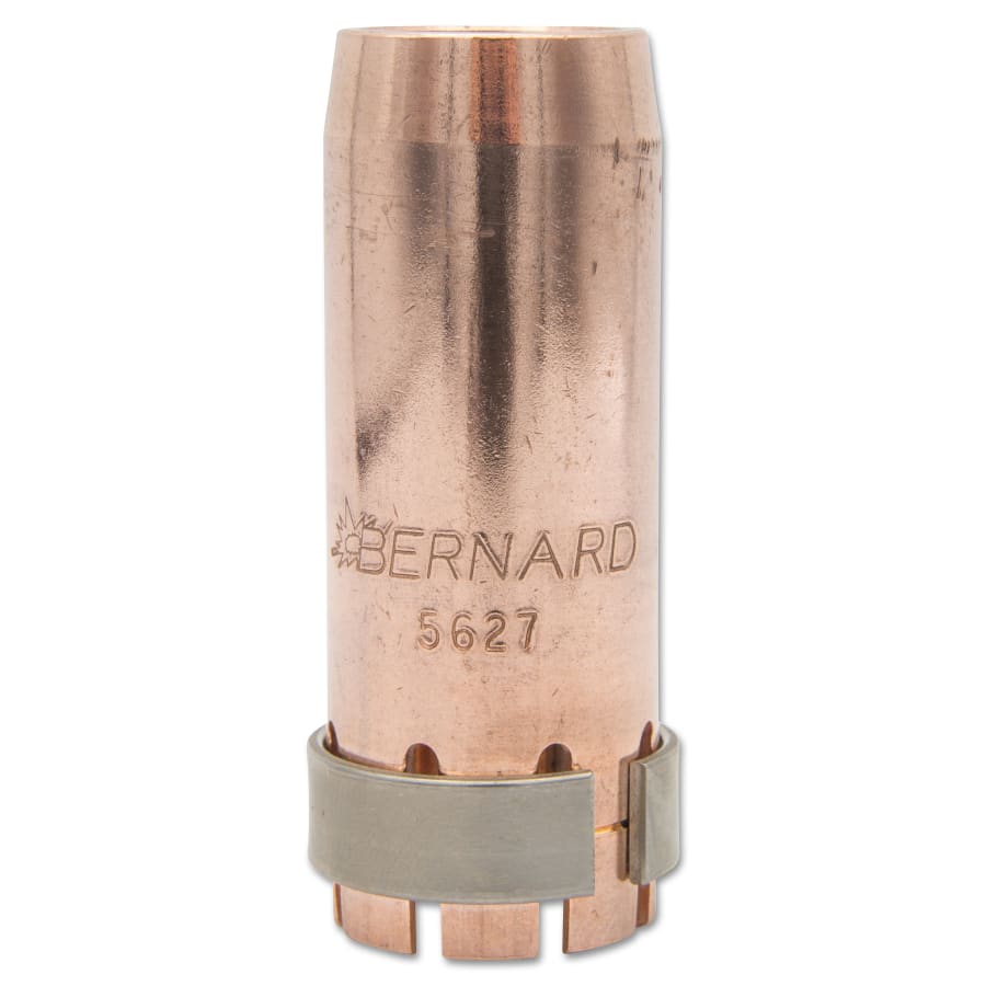 Bernard 5627 MIG Nozzle, Recessed, 3/4 in Bore, Copper, For W-Gun