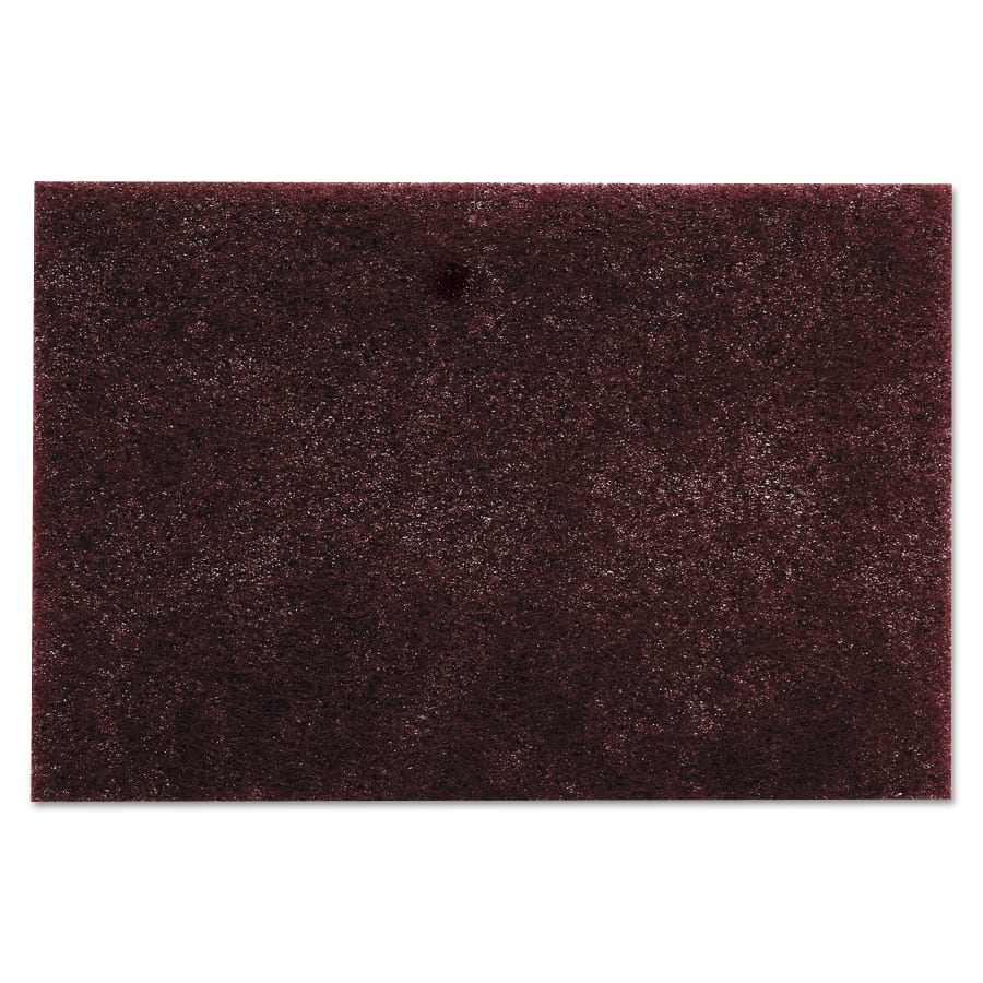 Scotch-Brite Hand Pad, 7447, Very Fine, Aluminum Oxide, Maroon, 20 EA/BX