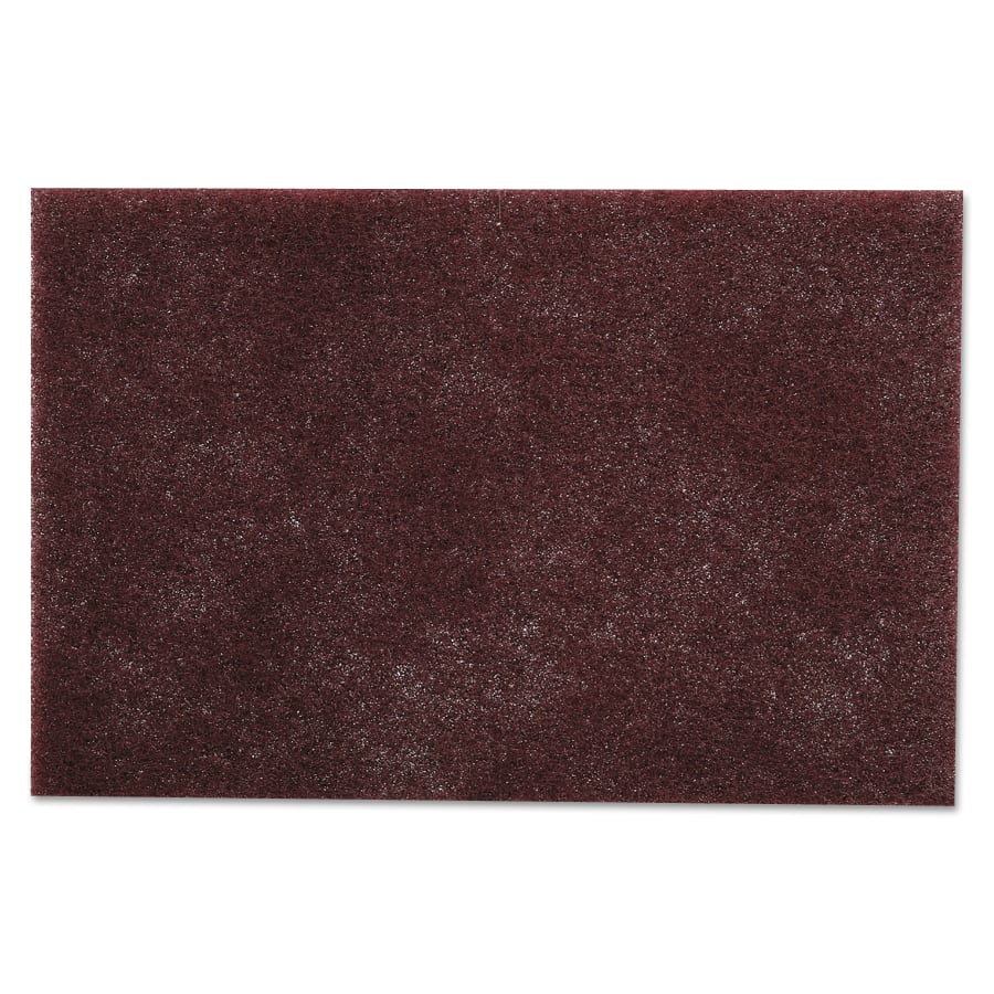 Scotch-Brite Hand Pad, 7447B, Very Fine, Aluminum Oxide, Maroon, 60 EA/CA