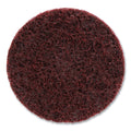 Scotch-Brite Roloc Surface-Conditioning Disc, 2 in, TR, Medium, Aluminum Oxide, 25000 rpm, Maroon