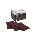 Scotch-Brite 048011-16553 Hand Pads, 6 in x 9 in, Brown, Fine (Pack of 20 EA)