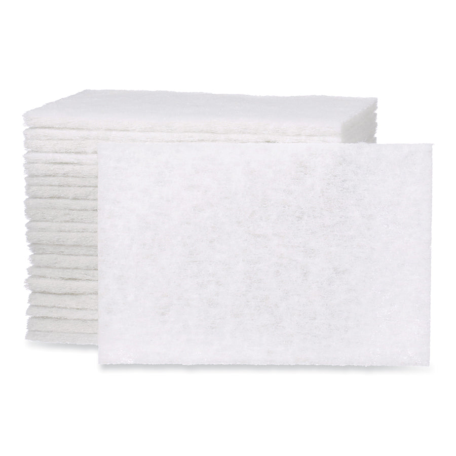 Scotch-Brite 048011-16976 Hand Pads, 6 in x 9 in, White, Super Fine (Pack of 20 EA)