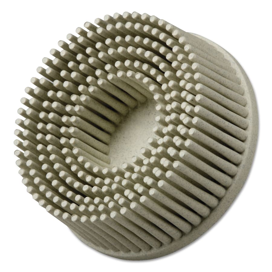 Scotch-Brite 048011-18736 Roloc Bristle Disc, 3 in, 80 Grit, Yellow