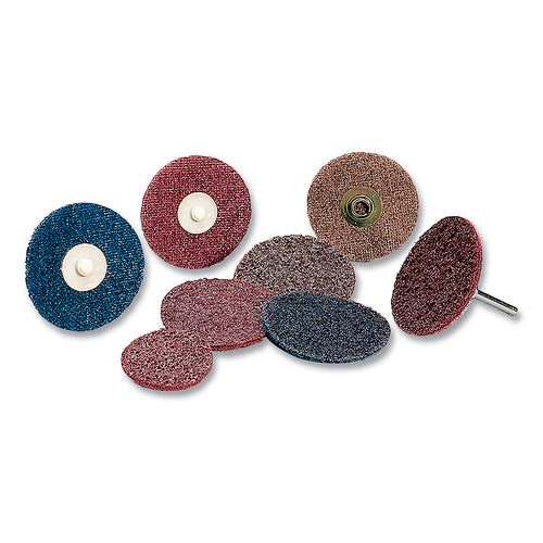3M 051115-32502 Standard Abrasives Quick Change Surface Conditioning FE Disc, 2 in, Very Fine, Blue