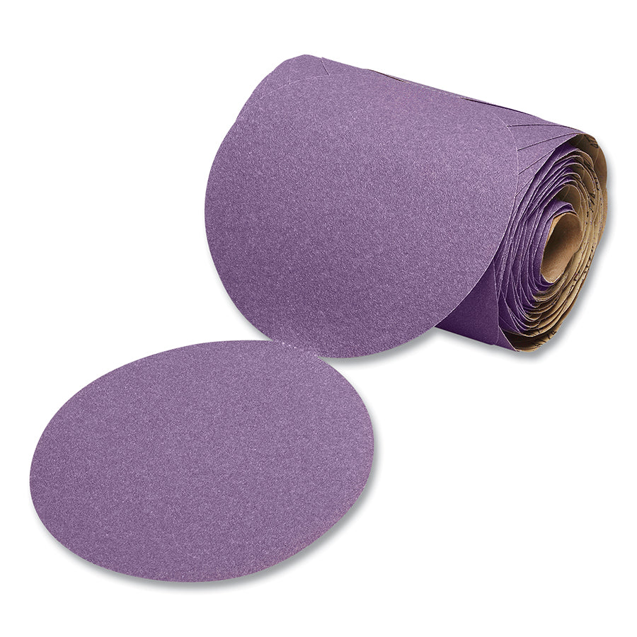 3M 051125-86811 Cubitron™ II Stikit™ Film Disc Roll 775L, Precision Shaped Ceramic, 5 in dia, 120+ Grit, 500X (Pack of 4 RL)
