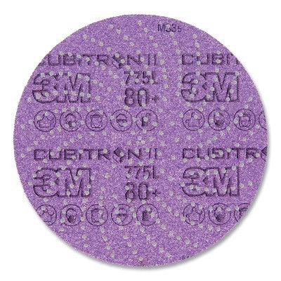 3M Xtract 051125-86824 Xtract™ Cubitron™ II Film Disc 775L, Precision-Shaped Ceramic, 6 in dia, 80+ Grit, Die 600LG (Pack of 50 EA)