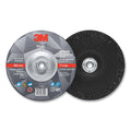 3M 051125-87448 Silver Depressed Center Grinding Wheel, 7 in dia, 1/4 in, 5/8 in-11 Arbor Thread, 36 Grit, Precision Shaped Ceramic