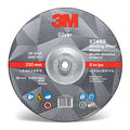 3M 051125-87449 Silver Depressed Center Grinding Wheel, 9 in dia, 1/4 in Thick, 5/8 in-11 Arbor, 36 Grit (Pack of 20 WH)