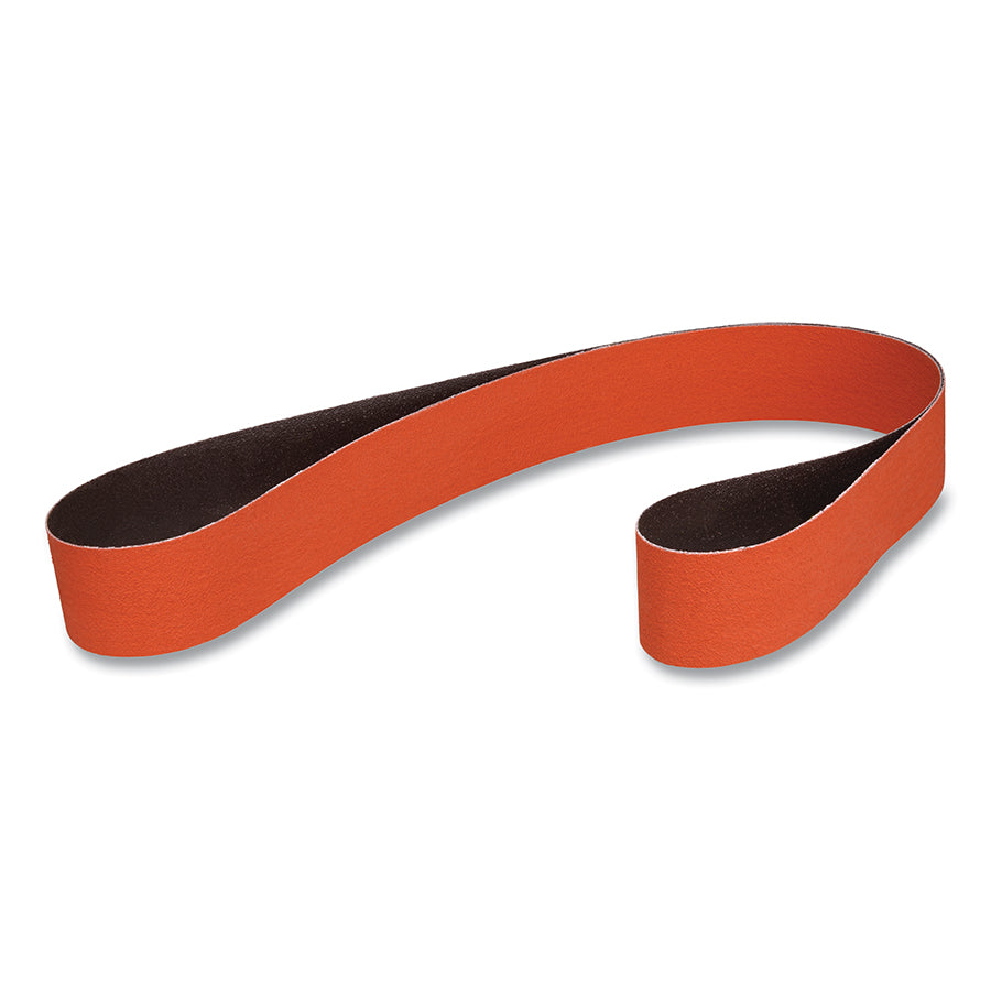 3M 051144-77476 Cloth Belt, 777F, YF-Weight, 3-1/2 in W x 15-1/2 in L, 60 Grit, Ceramic Aluminum Oxide, Fabri-Lok/Single-Flex