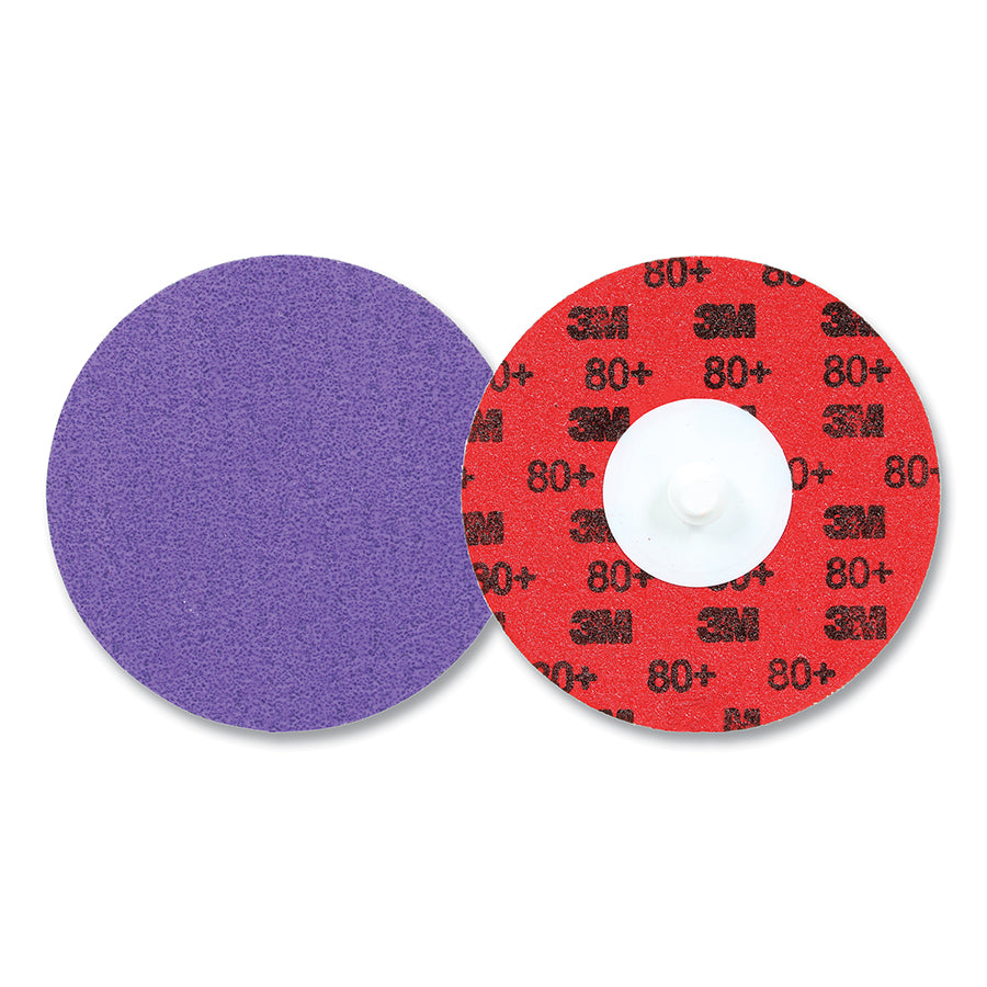 3M 068060-66913 Cubitron™ 3 Roloc™ Durable Edge Disc 1184F, Precision Shaped Ceramic, 3 in dia, 80+, TR, Die R300V, 50 EA/CT