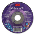 3M 638060-90003 Cubitron™ 3 Depressed Center Grinding Wheel, 4-1/2 in dia x 1/4 in Thick x 7/8 in Arbor, 36+ Grit, T27