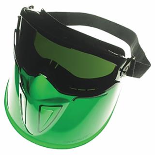 KleenGuard 18633 V90 Shield with Monogoggle XTR OTG Goggles, Shade 5.0 Lens, Black