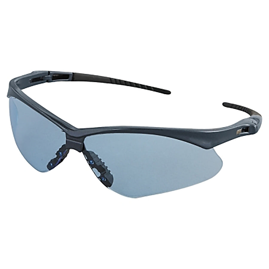 KleenGuard 19639 V30 Nemesis™ Safety Glasses, Light Blue, Polycarbonate Lens, Uncoated, Blue Frame, Black Temples, Nylon