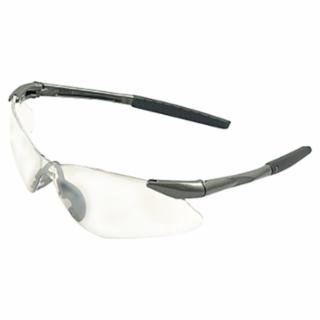 KleenGuard 20470 V30 Nemesis VL Safety Glasses, Clear Lens, Gunmetal No-Brow Frame