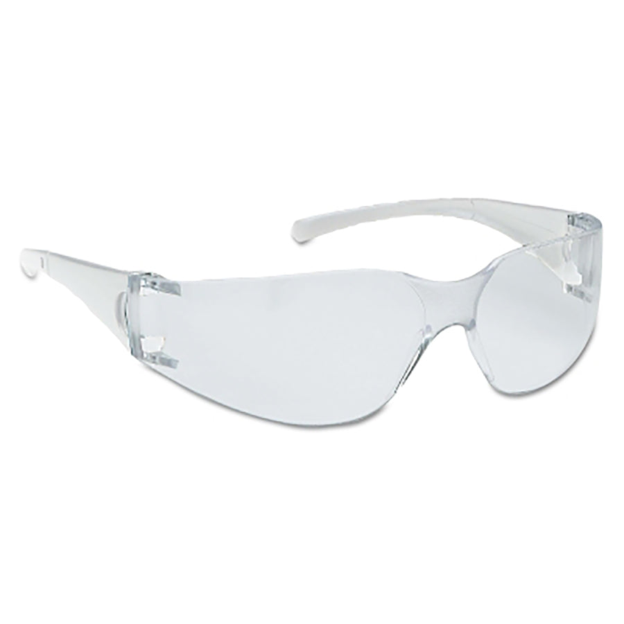 KleenGuard 25627 V10 Element Safety Glasses, Clear Lens, Polycarbonate, Uncoated, Clear Frame