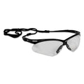 KleenGuard 25676 V30 Nemesis Safety Glasses, Clear, Polycarbonate Lens, Uncoated, Black Frame/Temples, Nylon