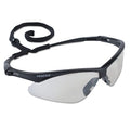KleenGuard 25685 V30 Nemesis Safety Glasses, Indoor/Outdoor, Polycarbonate Lens, Uncoated, Black Frame/Temple, Nylon
