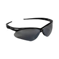 KleenGuard 25688 V30 Nemesis Safety Glasses, Smoke Mirror, Polycarbonate Lens, Black Frame/Temples, Nylon