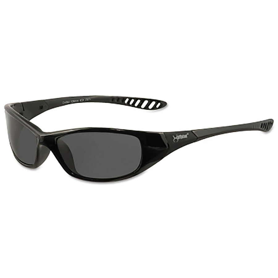 KleenGuard 25714 V40 Hellraiser™ Safety Glasses, Smoke Polycarbonate Lens, Uncoated, Black, Nylon