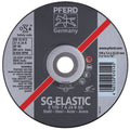 SG Depressed Center Grinding Wheel, 5 in dia, 1/4 in Thick, 7/8 in Arbor, 24 Grit, Silicon Carbide (Box of 10 EA)