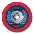 PFERD TOOLS 67258 POLIFAN Curve Ceramic Flap Disc, 4-1/2 in, 60 Grit