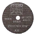 PFERD 69303 Type 1 Die Grinder Cut-Off Wheel, 3 in x 0.040 in, 3/8 in Arbor, 60 Grit (Pack of 50)