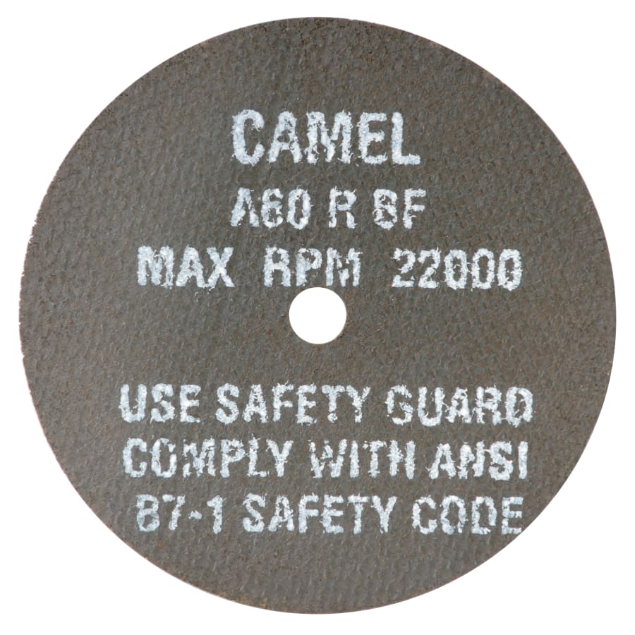 CGW Abrasives 35507 Air and Electric Die Grinder Type 1 Cut-Off Wheel, 4 in dia, 1/32 in Thick, 3/8 in Arbor, 60 Grit